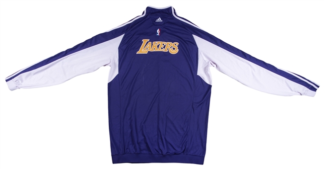 2009 Lamar Odom Game Used Los Angeles Lakers NBA Finals Road Warm Up Jacket (Employee LOA)